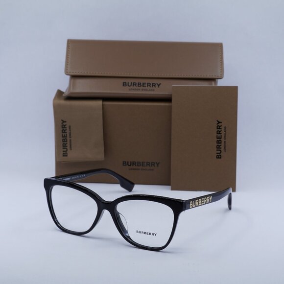 Final Price! Burberry BE2364F 3001 Black Eyeglasses 54mm